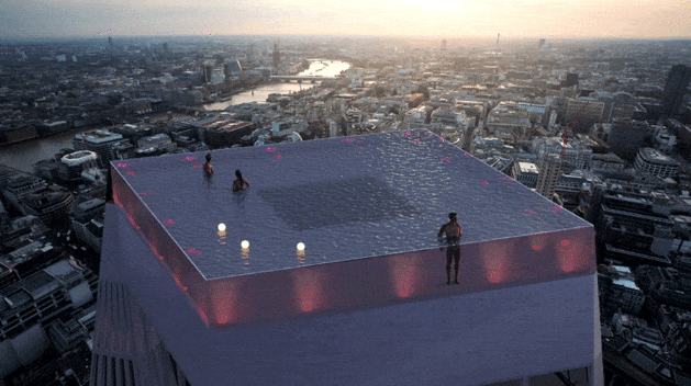 無限倫敦,無邊天空泳池 無限倫敦,無邊天空泳池